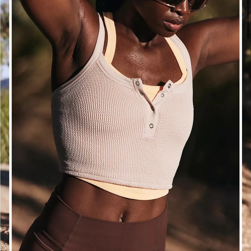 Free people Stylish Beige Crop Top